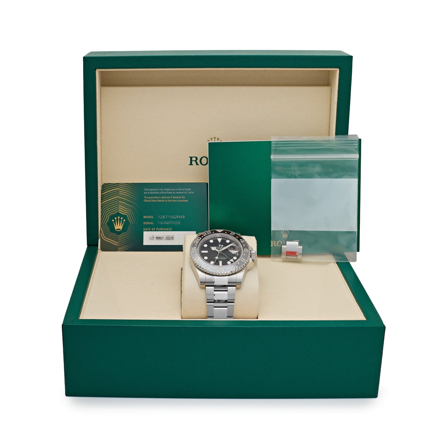 Rolex GMT-Master II 3285 V3 – Swiss Super Clone 126710GRNR 'Bruce Wayne' Stainless Steel Black Dial Oyster (2025)