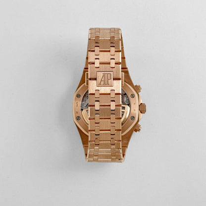 Audemars Piguet Royal Oak Super Clone 26240OR.OO.1320OR.04 Chronograph '50th Anniversary' Rose Gold Khaki Green Dial (2022) Swiss 3285 Movement
