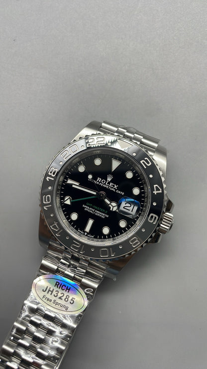 Rolex GMT-Master II 3285 V3 – 126710GRNR 'Bruce Wayne' Stainless Steel Black Dial Jubilee