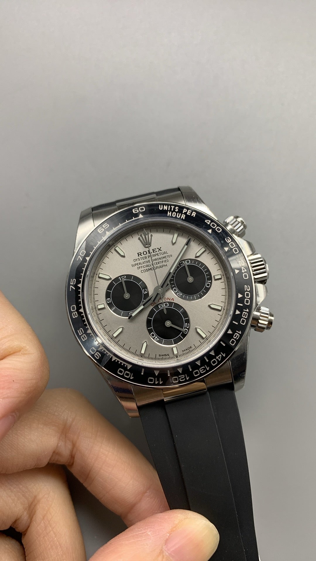 Rolex Daytona 116519LN 'Ghost' Oro Blanco Acero y Esfera Negra Brillante