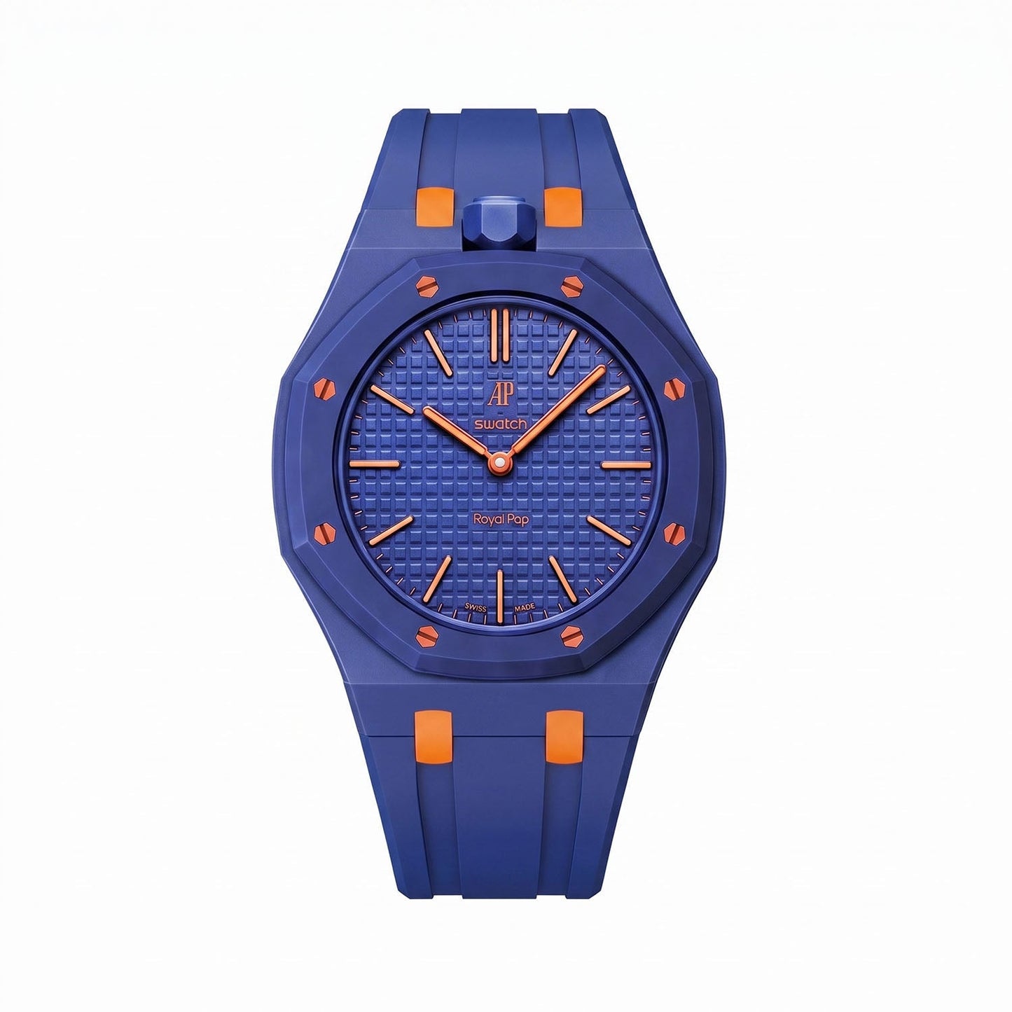 Audemars Piguet x Swatch Royal Pop "ORENJI HACHI" 40 mm + Rubber Case-Strap
