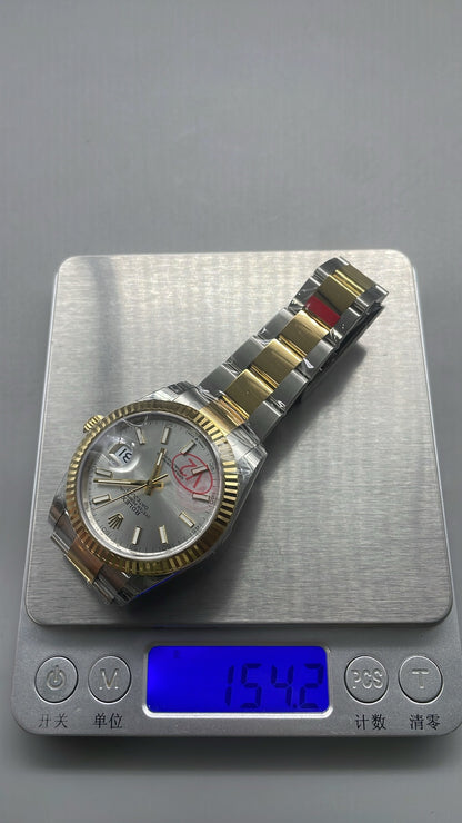 Rolex Datejust 41 – Silver Dial VSF SUPER CLONE – 126333 – Fluted Bezel – Oyster Bracelet