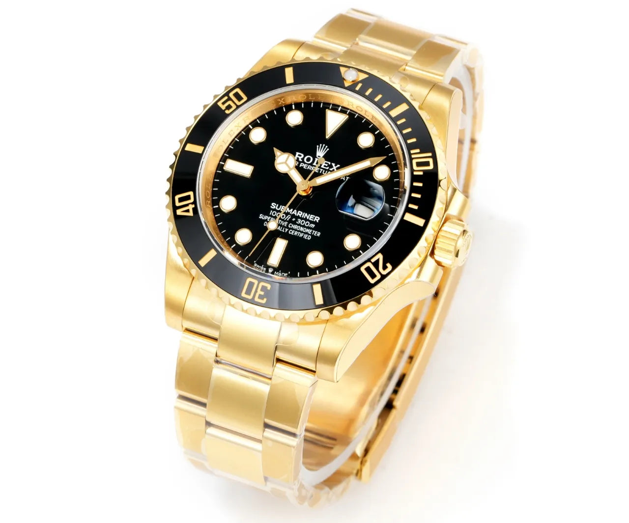 Rolex Submariner Date 116618LN Yellow Gold Black Dial