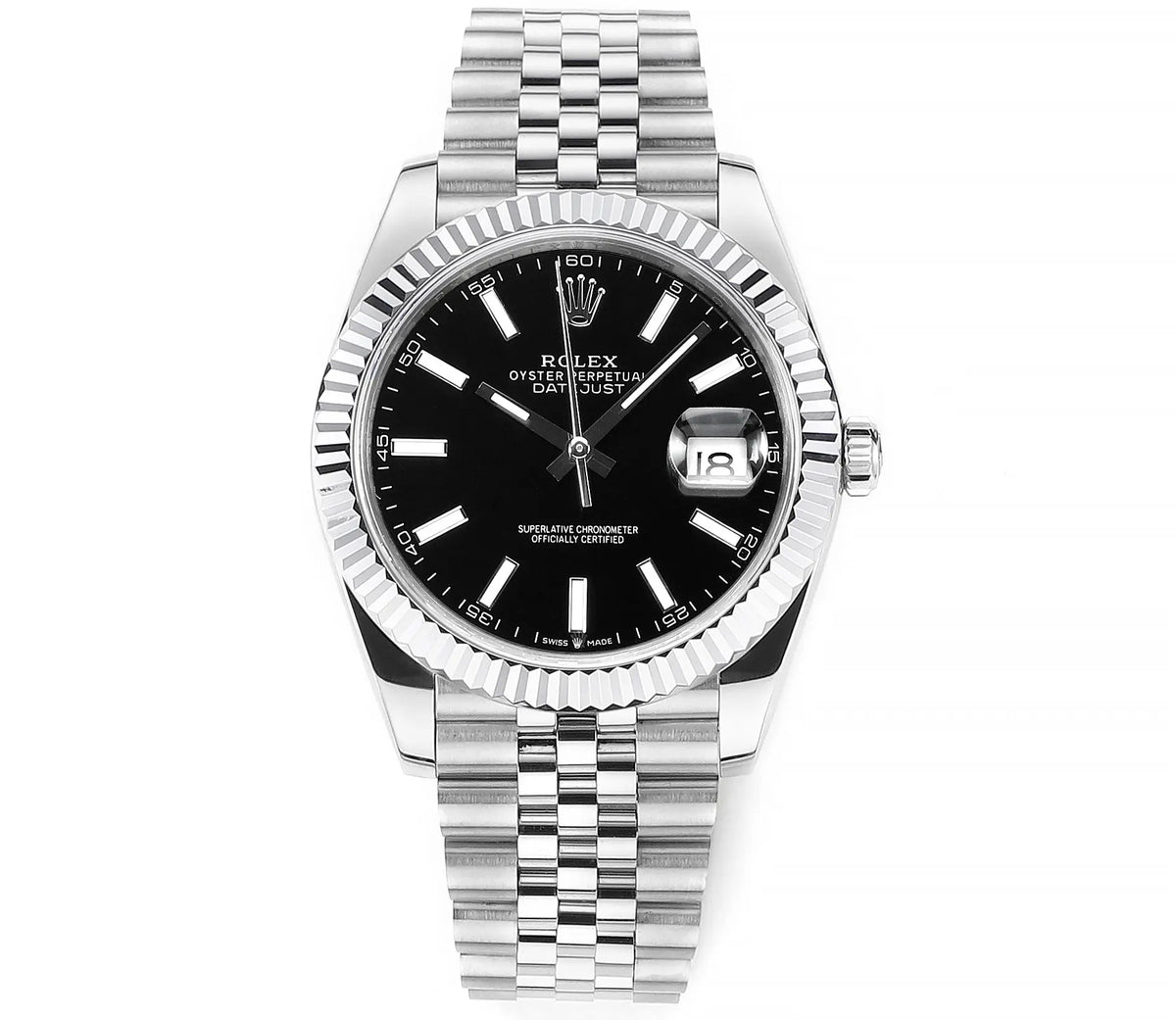 Rolex Datejust 41 126300 Stainless Steel Black Dial Jubilee