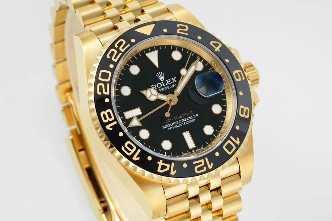 Rolex GMT-Master II 3285 V3 – 126718GRNR Yellow Gold Black Dial Jubilee (2023)