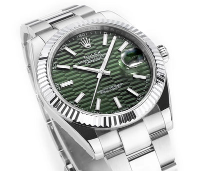 Rolex Datejust 41 126300 Stainless Steel Green Dial Oyster (2025)