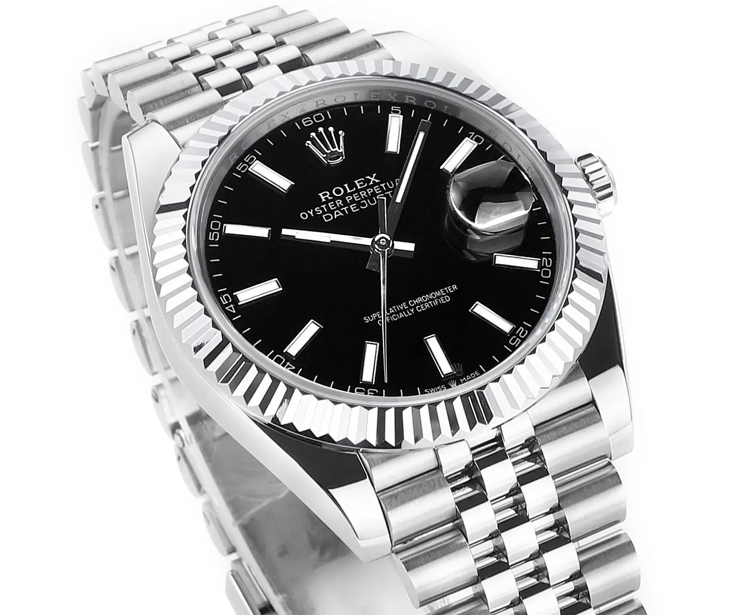 Rolex Datejust 41 126300 Stainless Steel Black Dial Jubilee
