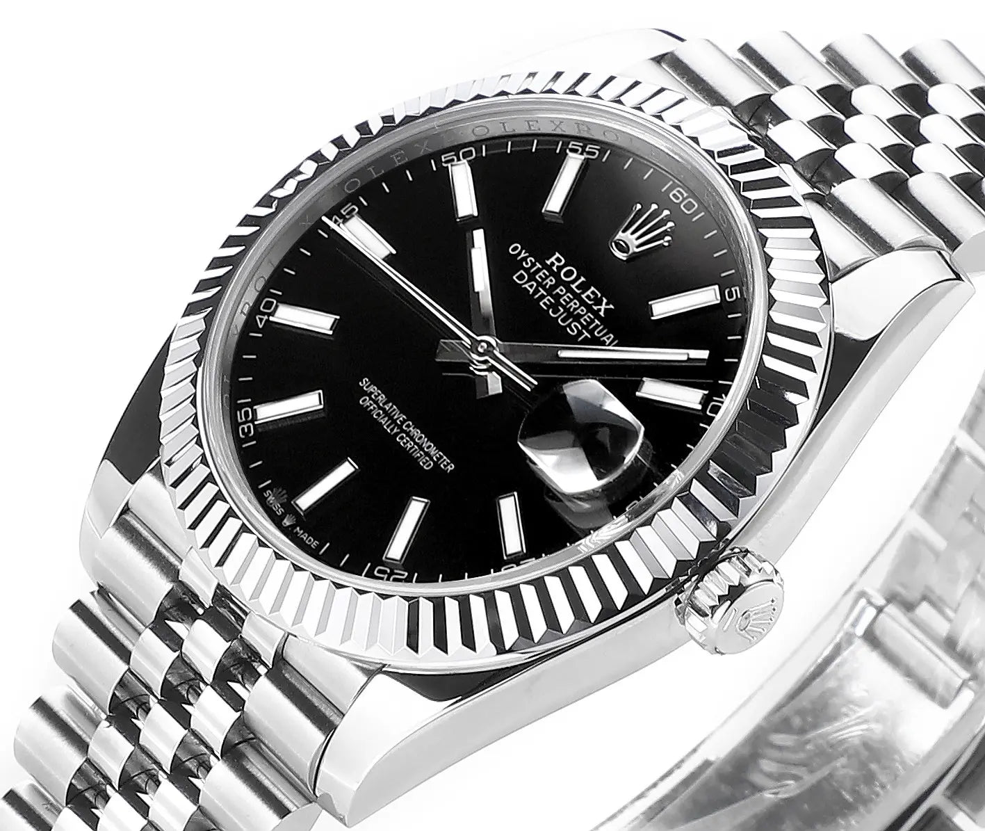 Rolex Datejust 41 126300 Stainless Steel Black Dial Jubilee