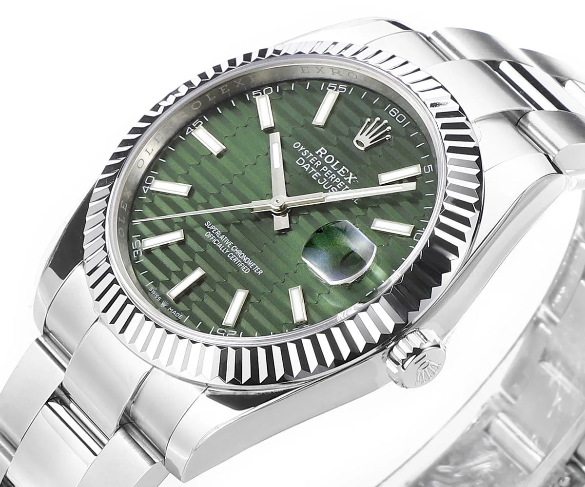 Rolex Datejust 41 126300 Stainless Steel Green Dial Oyster (2025)